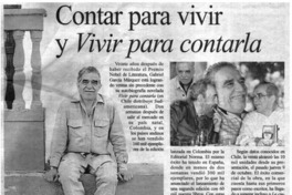 Contar para vivir y vivir para contarla Contar para vivir y vivir para contarla