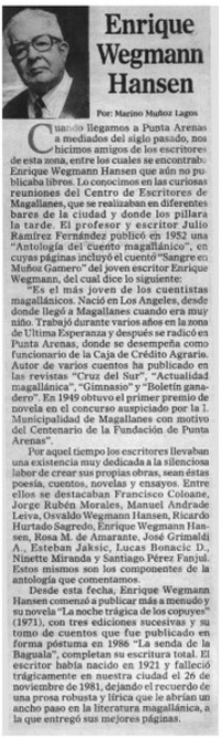 Enrique Wegmann Hansen