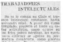 Trabajadores intelectuales