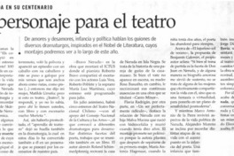 Un personaje para el teatro Un personaje para el teatro