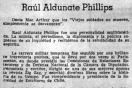 Raúl Aldunate Phillips.