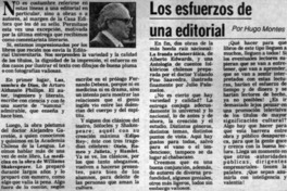 Los esfuerzos de una edtorial Los esfuerzos de una edtorial
