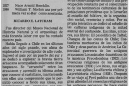 Ricardo E. Latcham Ricardo E. Latcham