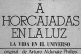 A horcajadas en la luz A horcajadas en la luz