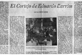 El Cortejo de Eduardo Barrios El Cortejo de Eduardo Barrios
