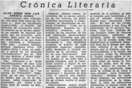 Algo sobre don Luis Arrieta Cañas