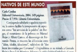 Nativos de este mundo Nativos de este mundo