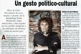 Un gesto político-cultural