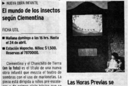 El Mundo de los insectos según Clementina. El Mundo de los insectos según Clementina.