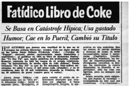 Fatídico libro de Coke. Fatídico libro de Coke.