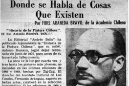 Donde se habla de cosas que existen Donde se habla de cosas que existen