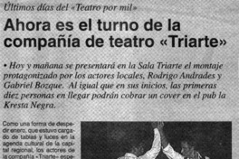 Ahora es el turno de la compañía de teatro "Triarte" Ahora es el turno de la compañía de teatro "Triarte"