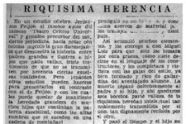 Riquísima herencia