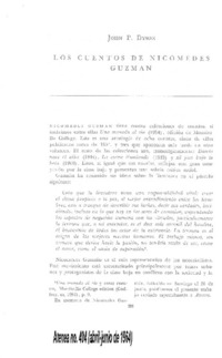 Los cuentos de Nicomedes Guzmán