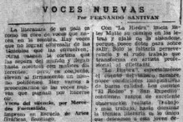 Nuevas voces Nuevas voces