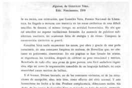 Arte, vida y humor en la obra de González Vera