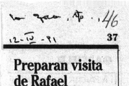 Preparan visita de Rafael Alberti. Preparan visita de Rafael Alberti.