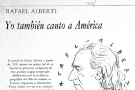 Yo también canto a América Yo también canto a América
