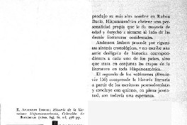 Historia de la literatura hispanoamericana. Historia de la literatura hispanoamericana.