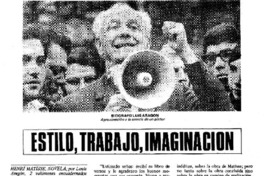 Estilo, trabajo, imaginación Estilo, trabajo, imaginación