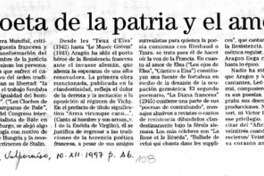 Poeta de la patria y el amor Poeta de la patria y el amor