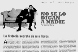 La Historia secreta de mis libros. La Historia secreta de mis libros.