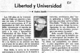 Libertad y Universidad Libertad y Universidad