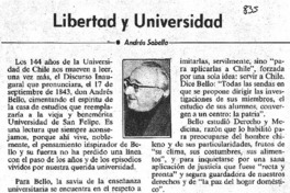 Libertad y Universidad