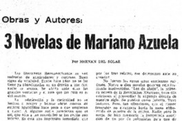 3 novelas de Mariano Azuela