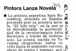 Pintora lanza novela. Pintora lanza novela.