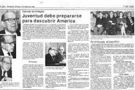 Juventud debe prepararse para descubrir América.