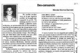 Des-cansancio Des-cansancio