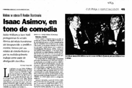Isaac Asimov, en tono de comedia Isaac Asimov, en tono de comedia