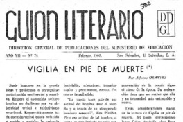 Vigilia en pie de muerte Vigilia en pie de muerte