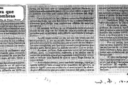 Una Literatura que sale de las sombras Una Literatura que sale de las sombras