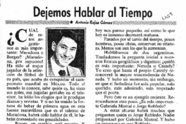 Dejemos hablar al tiempo