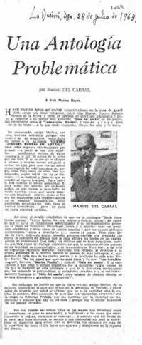 Una antología problemática Una antología problemática