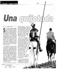 Una quijotada Una quijotada