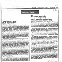 Dos obras de autores brasileños Dos obras de autores brasileños
