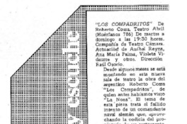 Los Compadritos". Los Compadritos".
