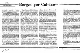Borges, por Calvino