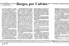 Borges, por Calvino Borges, por Calvino
