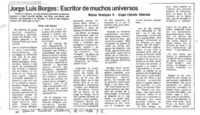 Jorge Luis Borges: escritor de muchos universos