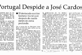 Portugal despide a José Cardoso. Portugal despide a José Cardoso.