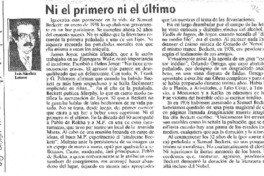 Ni el primero ni el último Ni el primero ni el último