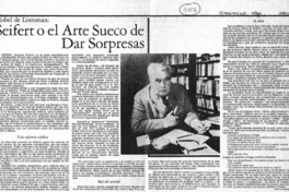 Seifert el arte sueco de dar sorpresas Seifert el arte sueco de dar sorpresas