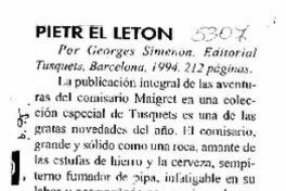 Piert el Letón. Piert el Letón.