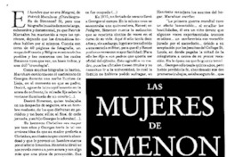 Las mujeres de Simenon Las mujeres de Simenon