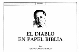 El diablo en papel biblia El diablo en papel biblia