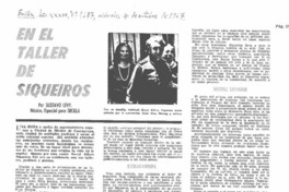 En el taller de Siqueiros En el taller de Siqueiros